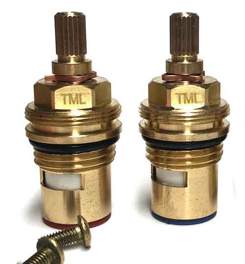 Quarter turn ceramic disk tap valve innard universal